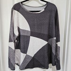 Stylish Black and Gray Women's Top